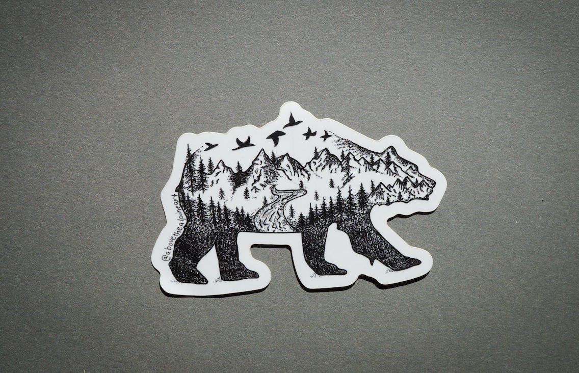 Mountain Bear Sticker