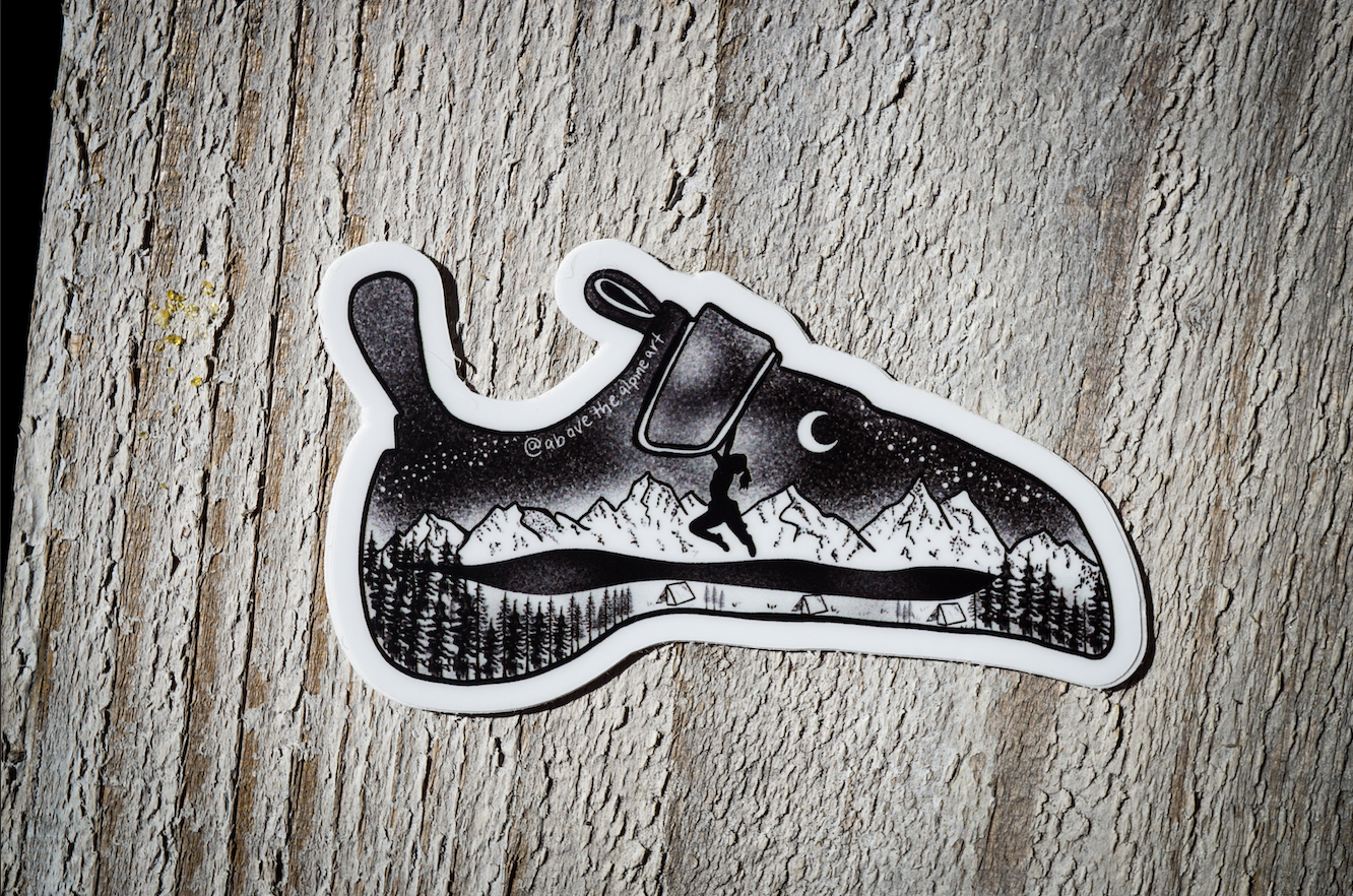 Climbing Shoe Stickers for Sale