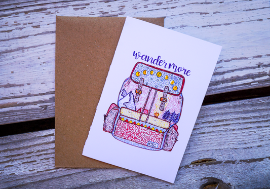 Wander More // Greeting Card
