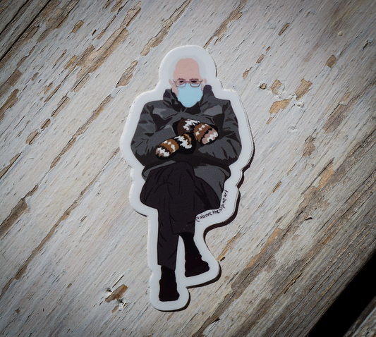 Bernie Sanders Mittens Sticker