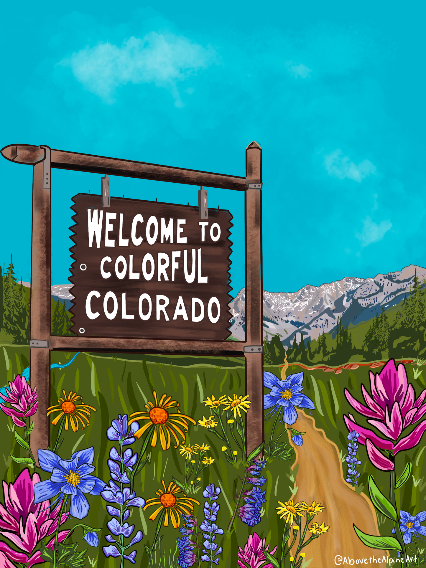 Welcome to Colorful Colorado // Print