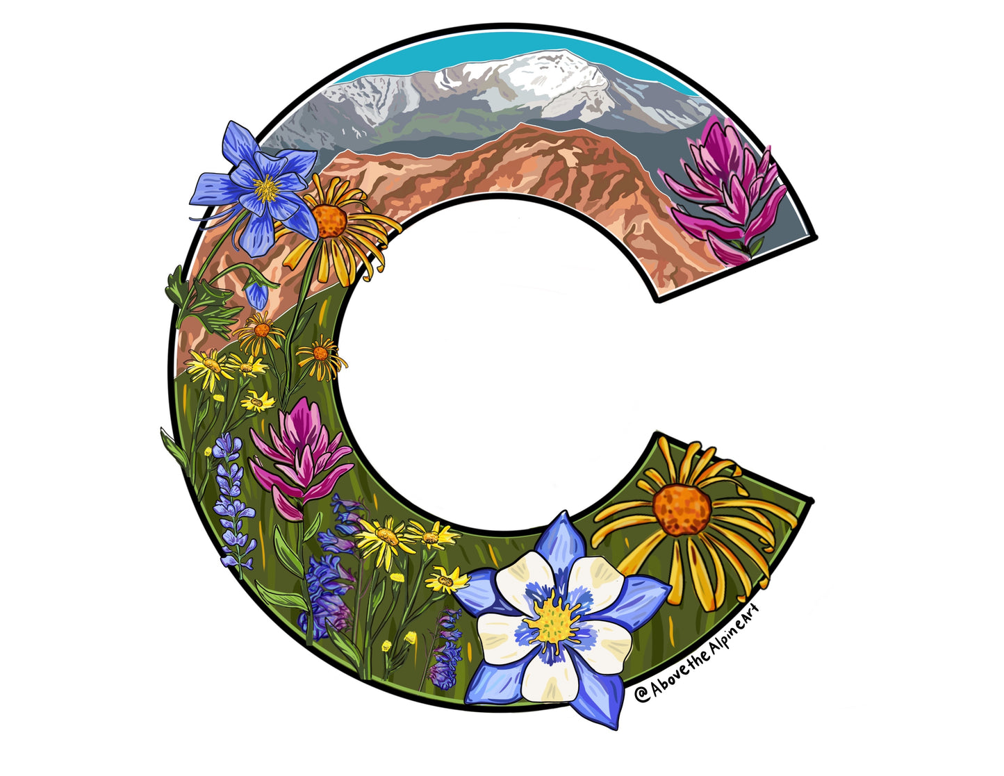 Wildflower Colorado Flag