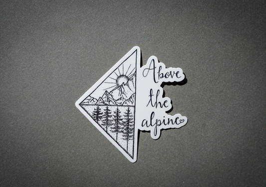 Above the Alpine Logo Sticker