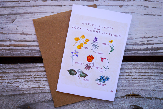 Native Plants of the Rocky Mountain Region // Greeting Card